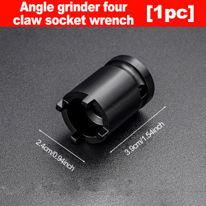 Multifunction Angle Grinder Socket Electric Wrench 4 Pronged Spanner for Quick Flange Nut Removal Power Tool Maintenance