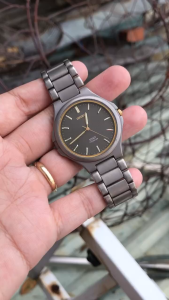 Đồng hồ nam si Nhật Seiko TITANIUM size 35mm vintage dành cho nam tay nhỏ