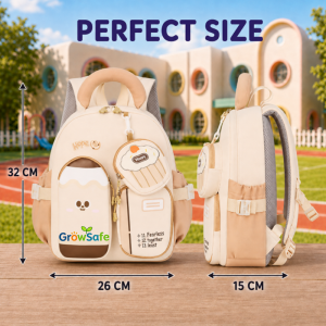 GrowSafe 2026 New Cartoon Ultra-Light Waterproof Childrens Schoolbag small backpack for kids