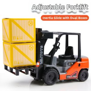 Large Construction Vehicle Toy for Boys Forklift Excavator Crane Model