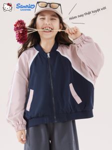 Hello Kitty | Áo Cardigan Cinnamoroll Bé Gái Thu Thường Ngày Ngoài Trời Dáng Mở