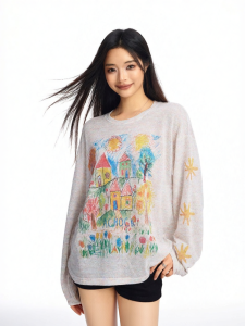 A chock | Vintage Colorful Base Layer Breathable Long Sleeve Shirt
