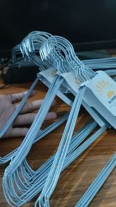 PROMO ISI (50pcs) Gantungan Baju Stainles Anti karat Gantungan baju besi kuat bahan kawat Stainless Hanger