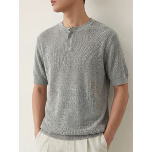 Breathable Cool Feel Retro Style Mens Short Sleeve T-Shirt