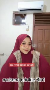 mlvr-mukena krinkel dewasa ariana jumbo super premium renda turki tile bintang