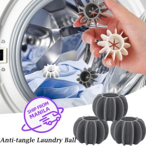 10Pcs Silicone Magic Laundry Ball Decontamination Anti-Winding Knot Clothes Cleaning Tools Pet Hair Remover