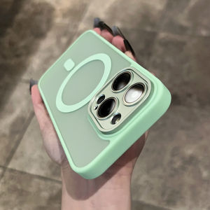 Matte For Magsafe Magnetic Case For iPhone 17 16 15 Pro Max 14 13 12 Frosted Translucent Wireless Charge Shockproof Bumper Cover