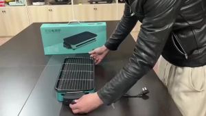 [selected]Ready Stock Non-Stick Multifunctional Electric BBQ Grill Indoor Outdoor Samgyupsal Griller & Griddle