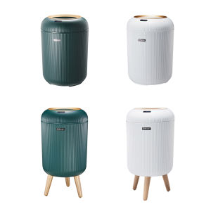 【New Arrival】 10L Household Bin with Sensor Lid Modern Design Suitable for Kitchen and Bathroom Spaces