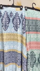 Haseena Rok Plisket Amira Motif Batik Kombinasi Warna Rok Wanita Muslim Long Maxi Pleated Skirt Daily Outfit Korean Style