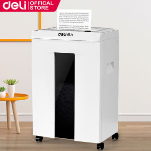 Deli 20L Paper Shredder Can Shred Cards & CDs 6 Sheets 60 Minutes Automatic Shredder Machine 9912