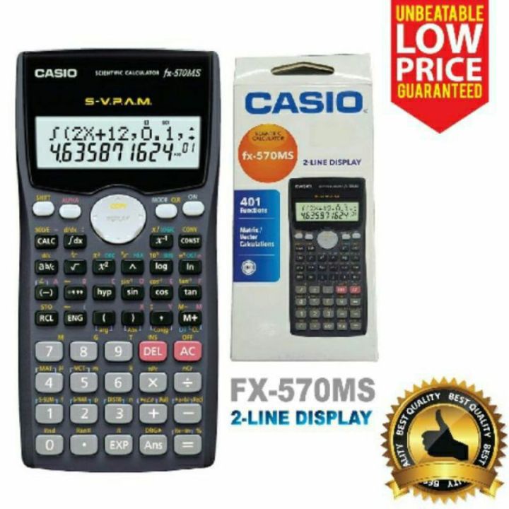 CASIO FX 570 MS scientific calculator for school and office. | Lazada