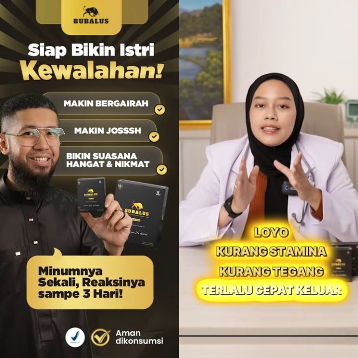 Bubalus - Cukup 2 Kapsul Membantu Memelihara Stamina Pria - Eceran 2 Kapsul