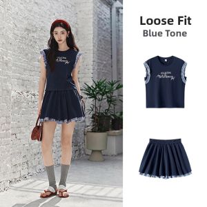 Semir | Summer Ear Wood Style Vest and High Waist Mini Skirt Set 2026