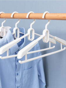 Hanger Plastic Retractable Adjustable Clothes Hanger Rotate Adult Mens and Womens Wet and Dry Dual-Use For Home Large Thickened 10