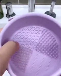 3 In 1Makeup Brush Cleaning Bowl Cleaning Pad Powder Puff Beauty tool Clean Drying Storage