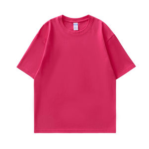 Heavy Weight Pure Color Opaque 250G Pure Cotton round Neck Short Sleeve T-shirt Thick Pure White Bottoming Shirt T Mens and Womens T-shirt Top