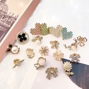 MI-C1037 Bros Pin Aksesoris Hijab Aksen Mutiara Motif Elegan / Pin Baju Klip Kecil Bros Korea Tuspin