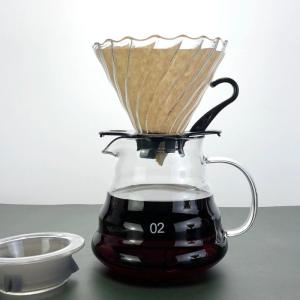 Glass Hand-Poured Coffee Set American Style Sharing Pot Coffee Maker Filter Cup Coffee Brewing Kit Fresh And Natural Trend
