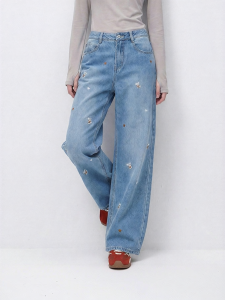 Semir | Embroidered Loose Wide Leg Trousers Fall Edition