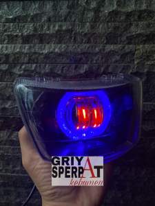 LAMPU DEPAN FIZR F1ZR VEGA R LAMA BILED PROJIE 2 LENSA LED TERBARU
