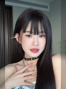 LOYO 3D Thin Air Bangs Korean Style Wig Hair Extension Natural Clip In Fringe Front Hair Accessories