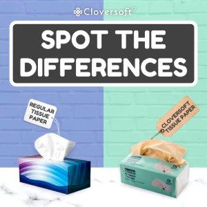 ❤️Cloversoft Official Unbleached Bamboo Facial Tissues 2| 3 Ply [Bundle of 4 packs]