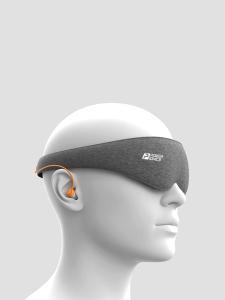 POWER IONICS Travel Home 2In1 3D Comfortable Deep Sleep Eye Mask Set Noise Reduction With Ear Plugs
