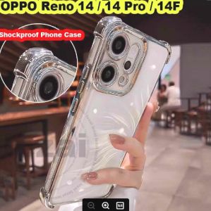 Case OPPO Reno 14 Pro 14F 5G Reno14 Pro Reno14Pro Reno14F 5G 2025 Case with Camera Protector Soft Shockproof Transparent Clear Luxury Glitter New Design