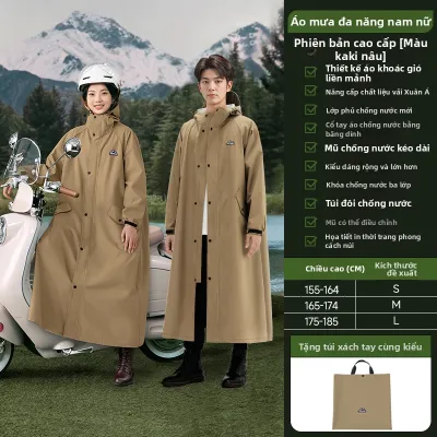 QUANYAN | Áo Mưa Chống Thấm cho Xe Điện Phụ Nữ Dài Toàn Thân Outdoor Người Lớn