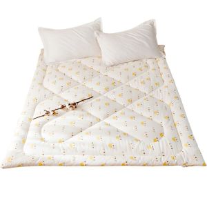 Thickened Long Velvet Cotton Mattress Pad Handmade Warm Home Use Student Dormitory Single Bed Quilted Mattress Topper