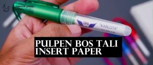 Pulpen Bos Tali (10 pcs) Insert Paper / Pen Promosi Polos/Custom