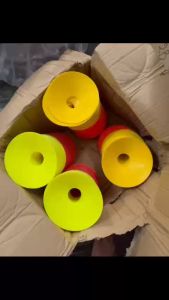 Cone tập thể thao nấm tập chiến thuật bóng đá NT3 (combo 10 cái kèm túi vải đựng)