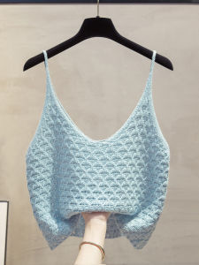 JIANDIYA | Strap Knit Vest Outerwear Splicing Sweater Style