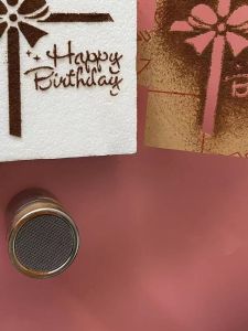 8 Inch Cake Decorating Mold Happy Birthday Spray Flower Pattern Sugar Powder Sieve Baking Tool Kitchen Cooking Utensils