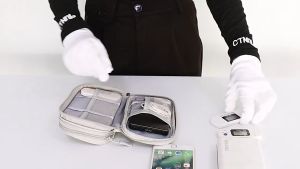 Polyester Mini Cable Storage Bag Zipper All-in-One Bag Gadget Pouch Travel Charger Cable Earbuds Portable Organizer Bag