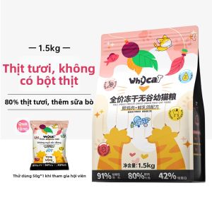 Whycat | Thức Ăn Cho Mèo Con Giá Cả Hợp Lí Không Có Ngũ Cốc Bánh Sữa