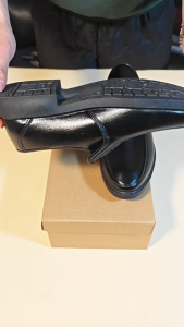 Mens Business Leather Shoes Black Slip On New Mens Office Casual Shoe Breathable Soft Bottom Formal Dress Shoes Men