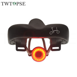 TWTOPSE Bike Bicycle Smart Auto Light Mount Set For Brompton Original Rear Rack Waterproof Brake Sensing Charging Cycling Taillight Fit Enfitnix xlite100 Bracket