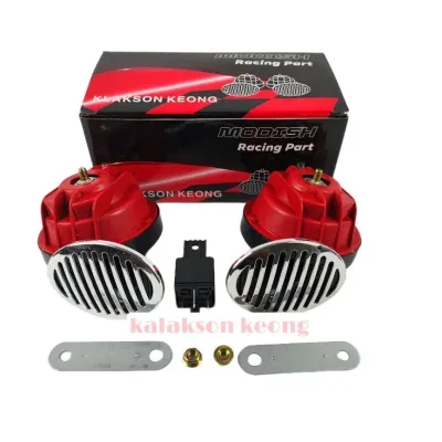 Klakson Keong Waterproof Anti Air Double 2 Kepala 240DB klakson Mobil 12 Volt Suara Keras Mobil Dan Motor Klakson Keong Denso Suara Bahan ABS 1201 Penilaian