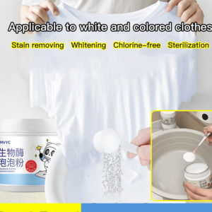Active Oxygen Bubble Powder Household Biological Enzyme Washing Powder Strong Stain Removal Oil Hand And Clothes Prot Cleaner