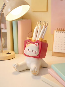KAQIAO | Multipurpose Desk Organizer Pen Holder Smartphone Stand Makeup Brush Container