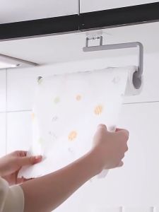 Kitchen Towel Hanger Rack Toilet Paper Roll Holder Cabinet Rag Hanging Holder Bathroom Organizer shelf