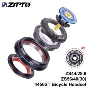 ZTTO 4456ST MTB Bike Road Bicycle Headset 44mm 56mm CNC 1 1/8 1.5 Tapered 28.6 Straight Tube fork Internal 44 56 Headset "-1 1/2"