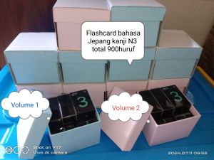 FUJICARD Flashcard bahasa Jepang kanji N3 total 900 kartu