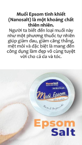 1kg Muối Biển EpSom Tự Nhiên Thương Hiệu Nanosalt Nghệ An