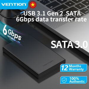 Vention® 2.5 inch SATA Vỏ bọc ổ cứng USB 3.1 Gen 2-c tạo điều kiện cho HDD tính di động tương thích với SATA lý tưởng cho On-The-Go sử dụng hỗ trợ cao dữ liệu tốc độ