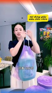 TÚI RÁC CÓ DÂY RÚT KHỬ MÙI – COMBO 2 CUỘN – TÚI RÁC THƠM DÀY DAI CHỊU LỰC CHỐNG MUỖI GIÁN