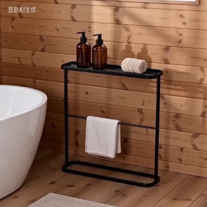 Metal Towel Holder Home Towel Rack Standing Towel Hanger Rack for Bathroom Towel Hanger Rack