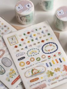 Cute Salt System Orange Notebook Tape Seasonal Dusk And Paper Tape Adhesive Material for Planners And Journals